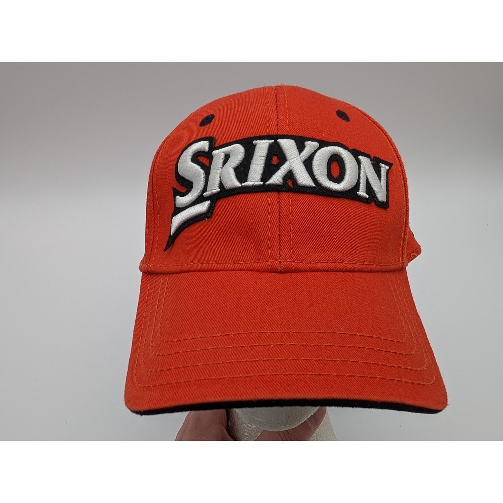 Srixon Golf Hat Orange ZStar Embroidered Adjustable Strap Baseball Cap Mens OSFM